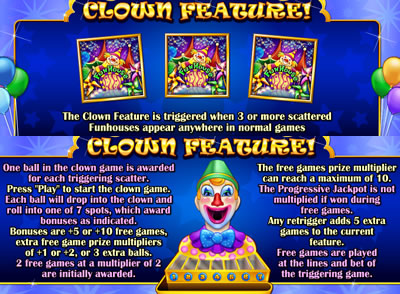 The Carnival Cash slot bonus feature and free games information. Carnival Cash Slot Bonus Features