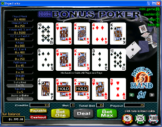 Double Double Bonus 3-Hand Video Poker