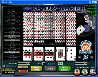 Double Double Bonus 52-Hand Video Poker