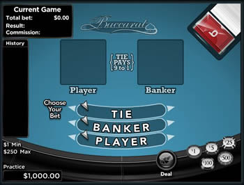 Free Baccarat Table game