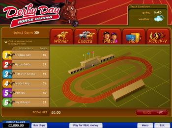 Free Derby Day Horse Racing Game