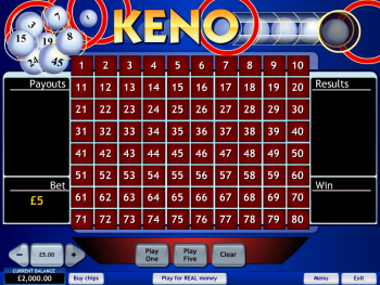 Free Keno Game