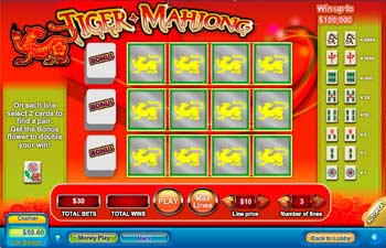 Tiger Mahjong Scratch Off Game