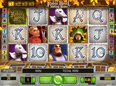 Robin Hood Shifting Riches Online Slots