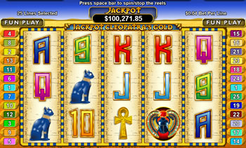Jackpot Cleopatras Gold Progressive Slots