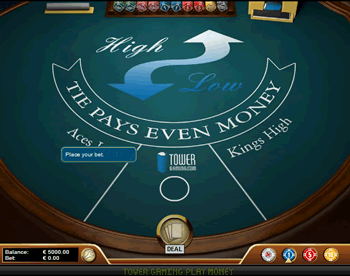 High And Low Casino Game