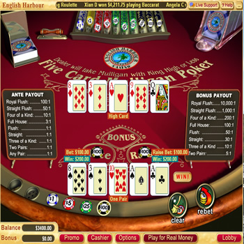 5 Card Mulligan Video Poker