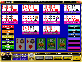 Aces and Faces 10-Hand Online-Video-Poker